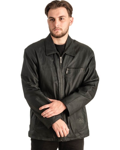 Γνήσιο Ανδρικό Δερμάτινο Μπουφάν - T425