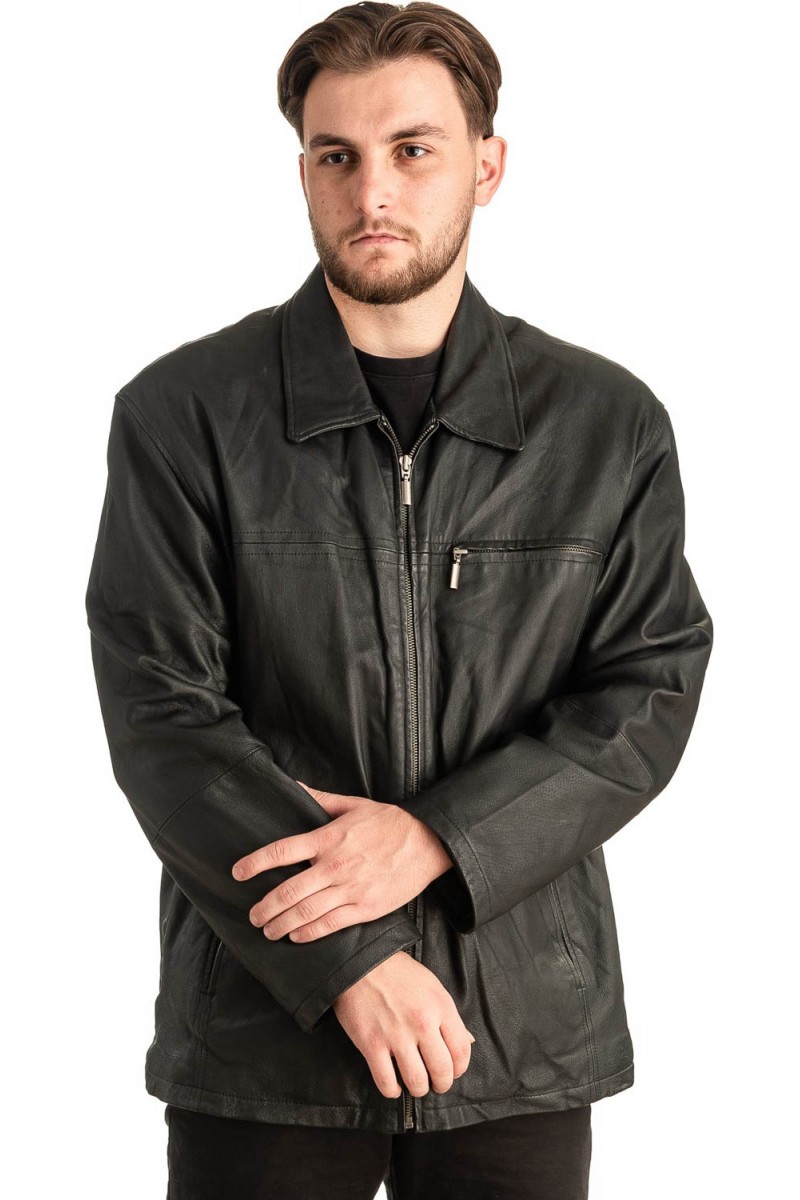 Γνήσιο Ανδρικό Δερμάτινο Μπουφάν - T425