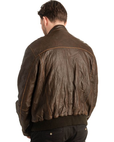 Γνήσιο Ανδρικό Δερμάτινο Μπουφάν - T426