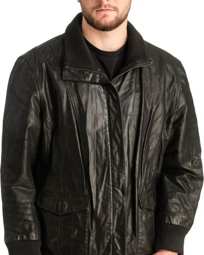 Γνήσιο Ανδρικό Δερμάτινο Μπουφάν - T428