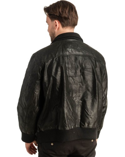 Γνήσιο Ανδρικό Δερμάτινο Μπουφάν - T428