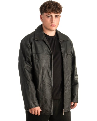 Γνήσιο Ανδρικό Δερμάτινο Μπουφάν - T432