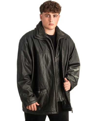 Γνήσιο Ανδρικό Δερμάτινο Μπουφάν - T433