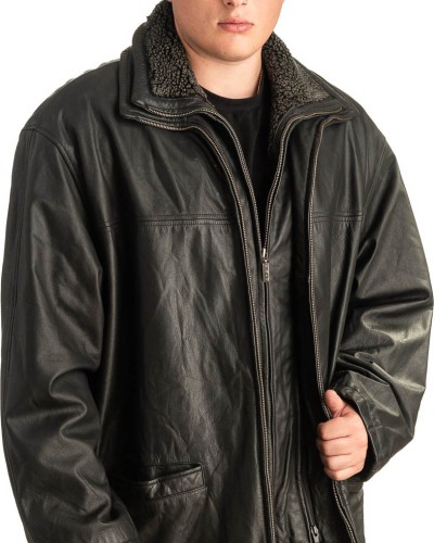 Γνήσιο Ανδρικό Δερμάτινο Μπουφάν - T433