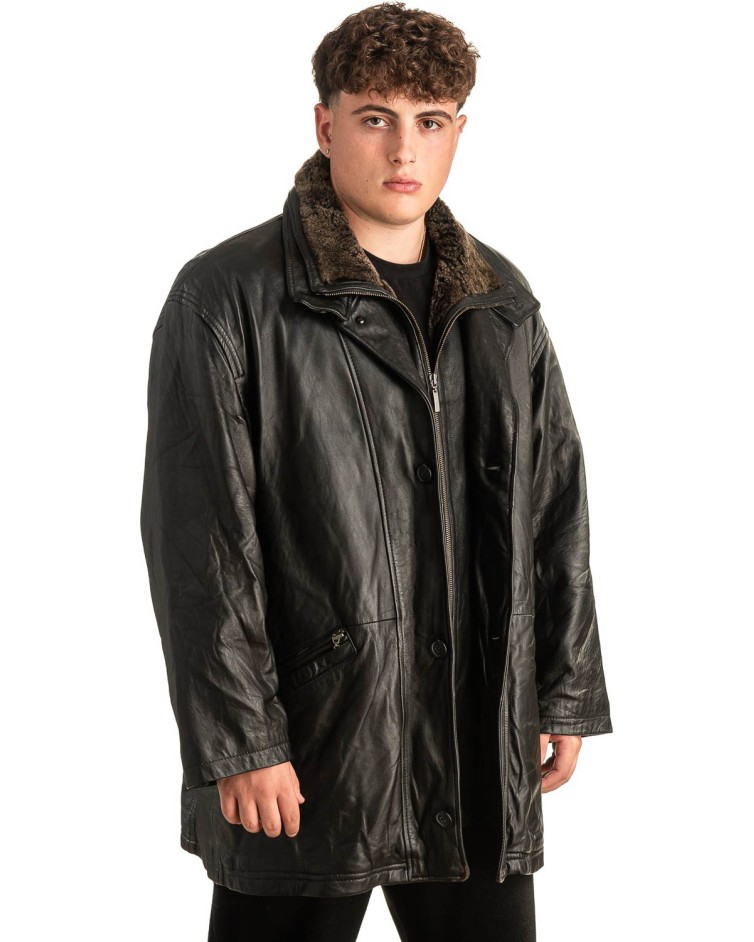 Γνήσιο Ανδρικό Δερμάτινο Μπουφάν - T434