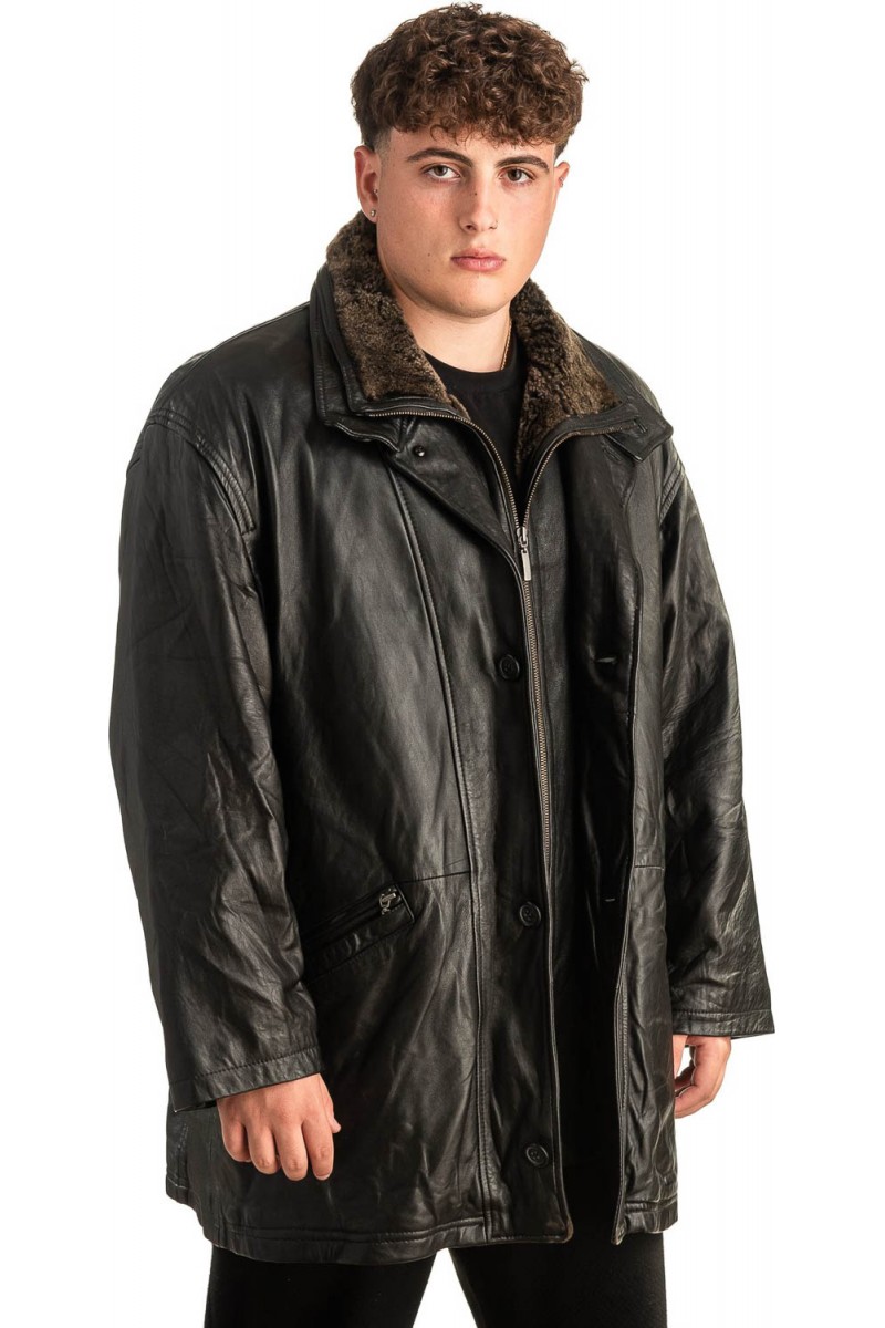 Γνήσιο Ανδρικό Δερμάτινο Μπουφάν - T434