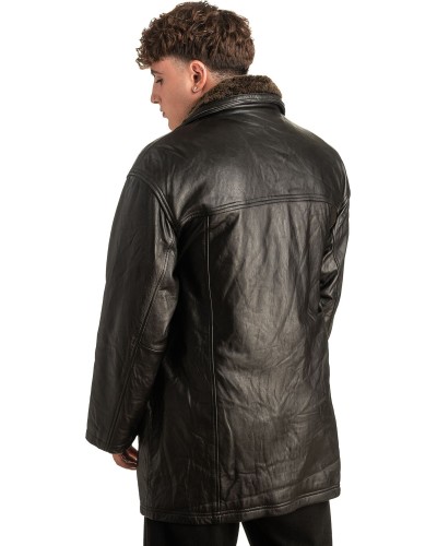 Γνήσιο Ανδρικό Δερμάτινο Μπουφάν - T434
