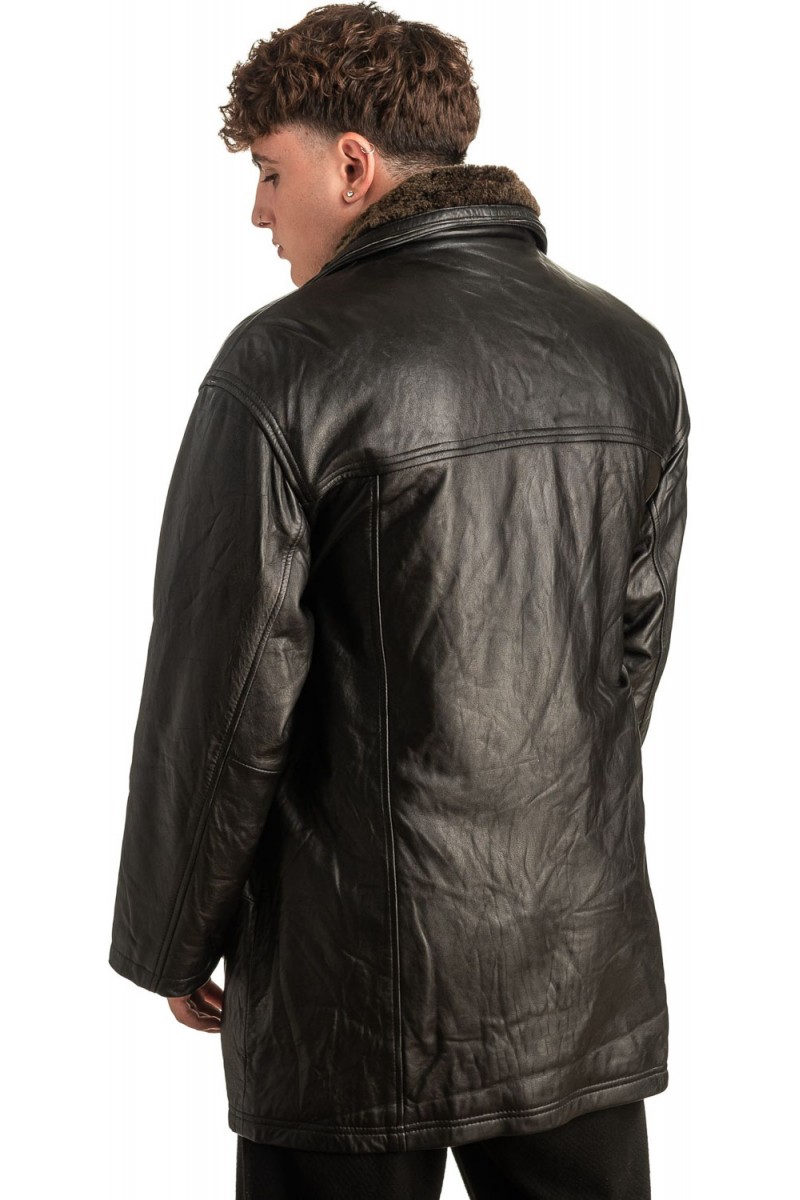 Γνήσιο Ανδρικό Δερμάτινο Μπουφάν - T434