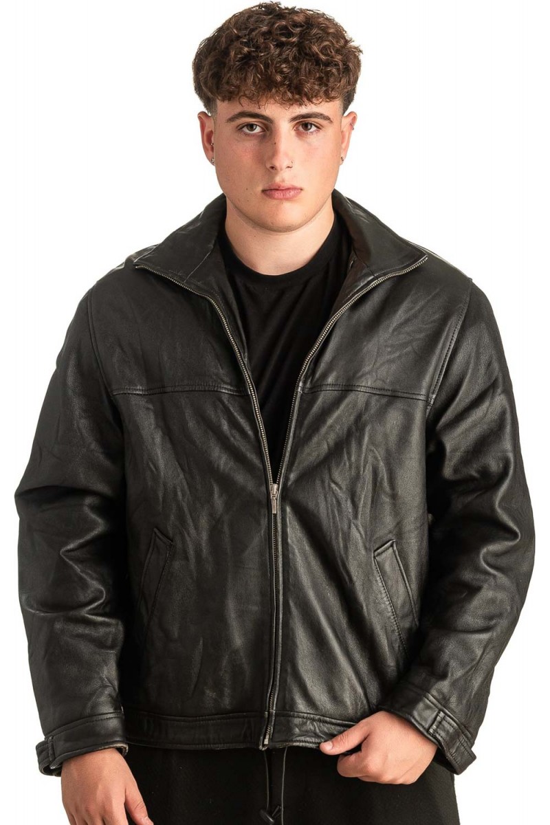 Γνήσιο Ανδρικό Δερμάτινο Μπουφάν - T437