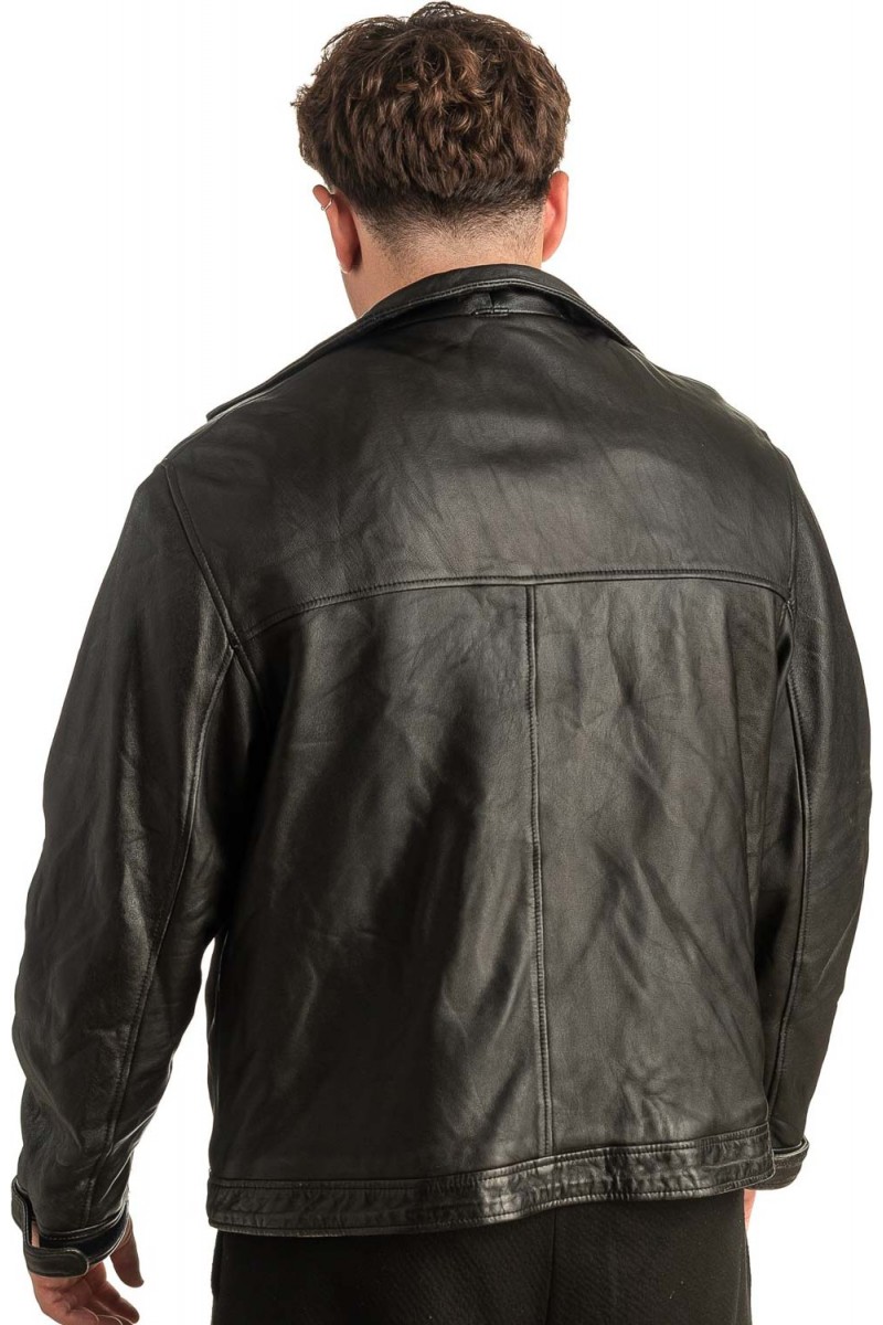 Γνήσιο Ανδρικό Δερμάτινο Μπουφάν - T437