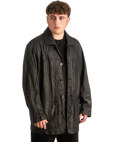 Γνήσιο Ανδρικό Δερμάτινο Μπουφάν - T438