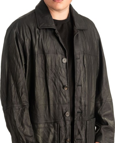 Γνήσιο Ανδρικό Δερμάτινο Μπουφάν - T438