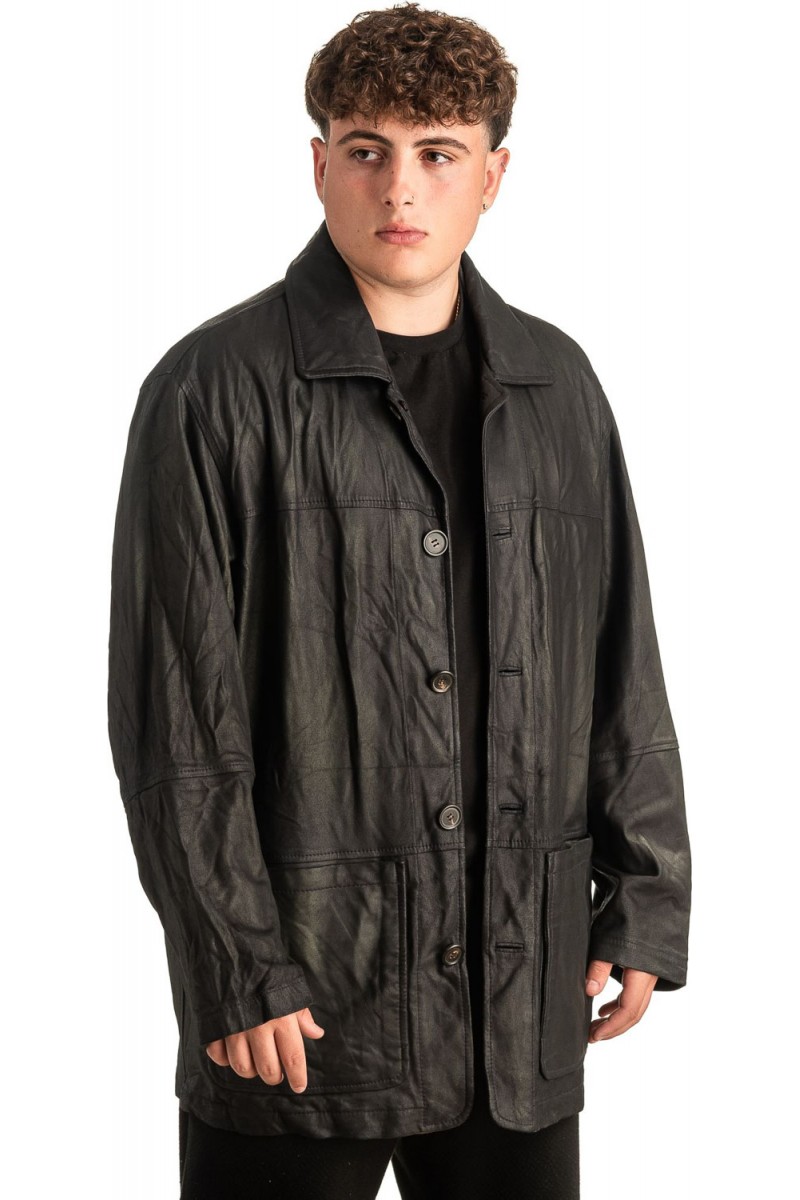 Γνήσιο Ανδρικό Δερμάτινο Μπουφάν - T438