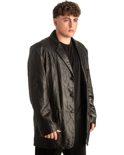 Γνήσιο Ανδρικό Δερμάτινο Σακάκι - T439