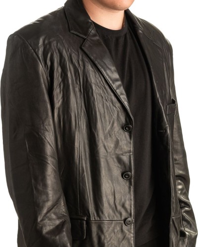 Γνήσιο Ανδρικό Δερμάτινο Σακάκι - T439