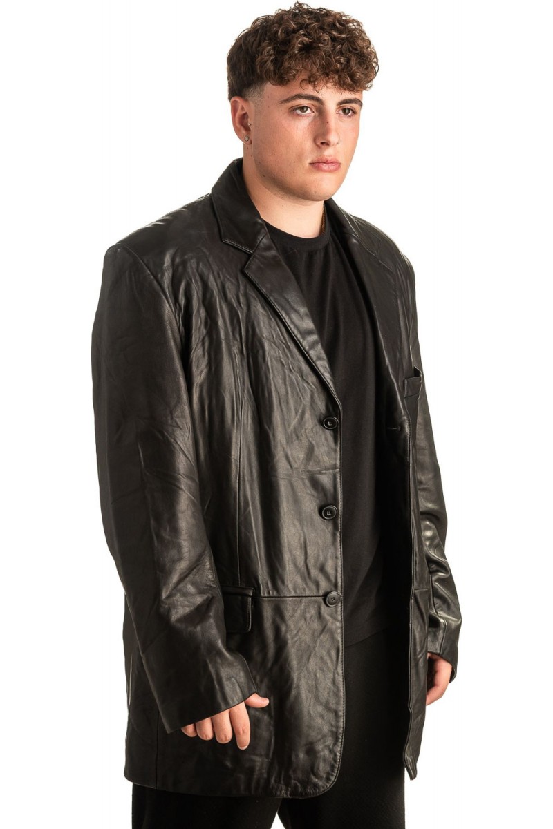 Γνήσιο Ανδρικό Δερμάτινο Σακάκι - T439