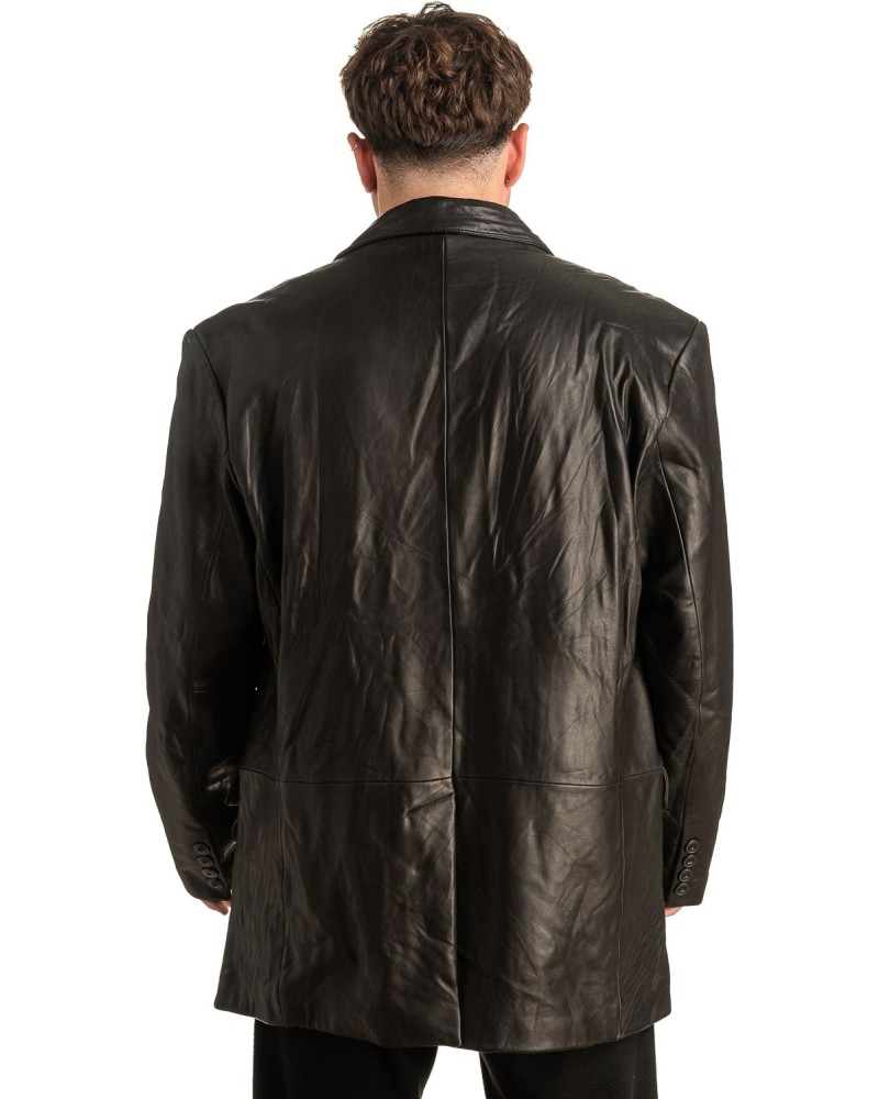 Γνήσιο Ανδρικό Δερμάτινο Σακάκι - T439