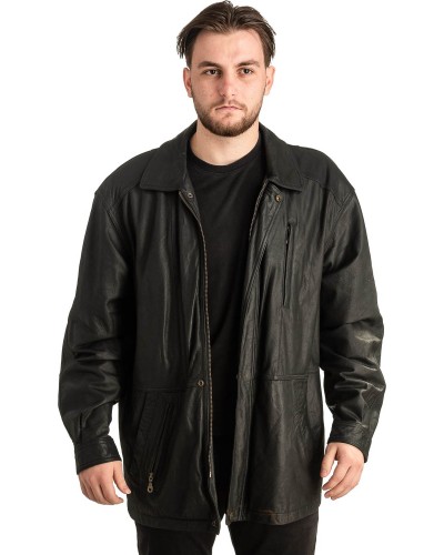 Γνήσιο Ανδρικό Δερμάτινο Μπουφάν - T440