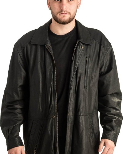 Γνήσιο Ανδρικό Δερμάτινο Μπουφάν - T440