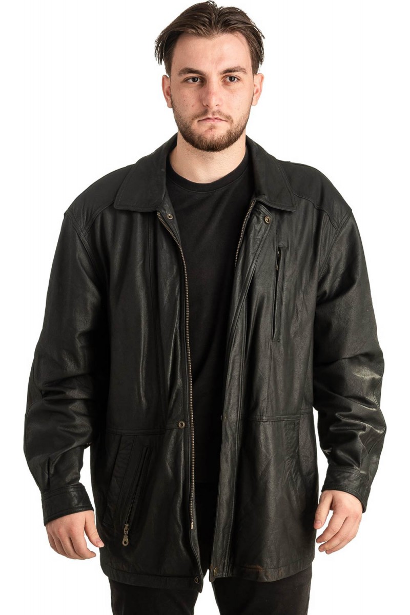 Γνήσιο Ανδρικό Δερμάτινο Μπουφάν - T440