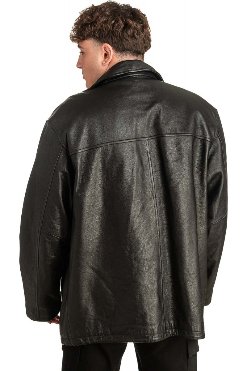 Γνήσιο Ανδρικό Δερμάτινο Μπουφάν - T444