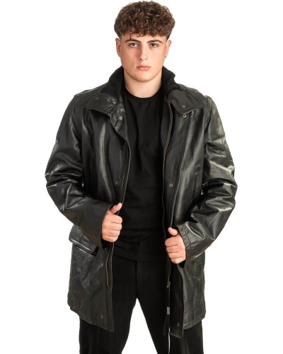 Γνήσιο Ανδρικό Δερμάτινο Μπουφάν - T445