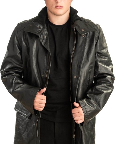 Γνήσιο Ανδρικό Δερμάτινο Μπουφάν - T445