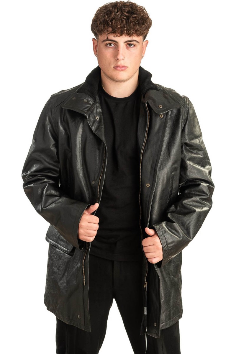 Γνήσιο Ανδρικό Δερμάτινο Μπουφάν - T445