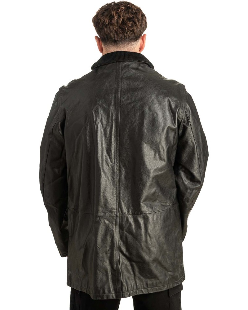 Γνήσιο Ανδρικό Δερμάτινο Μπουφάν - T445