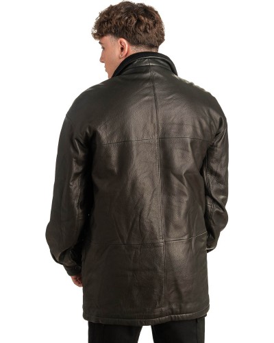 Γνήσιο Ανδρικό Δερμάτινο Μπουφάν - T446