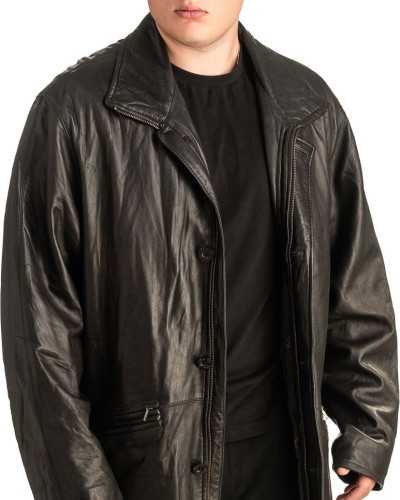 Γνήσιο Ανδρικό Δερμάτινο Μπουφάν - T448