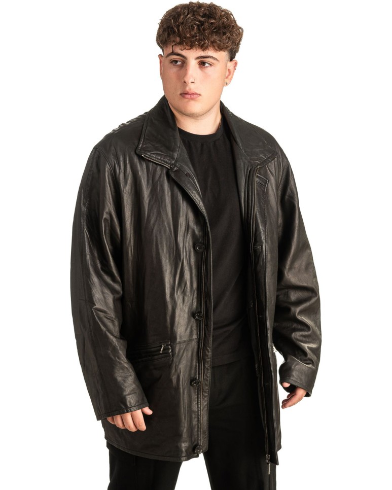 Γνήσιο Ανδρικό Δερμάτινο Μπουφάν - T448