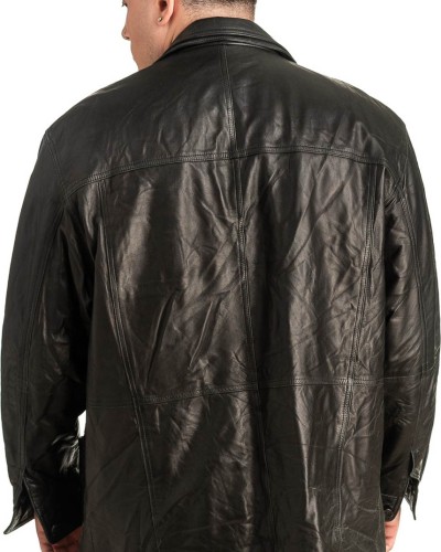 Γνήσιο Ανδρικό Δερμάτινο Μπουφάν - T449