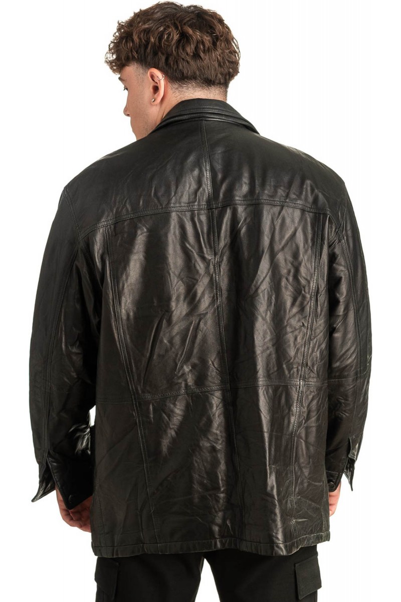 Γνήσιο Ανδρικό Δερμάτινο Μπουφάν - T449