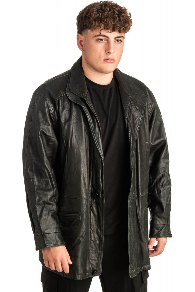 Γνήσιο Ανδρικό Δερμάτινο Μπουφάν - T449