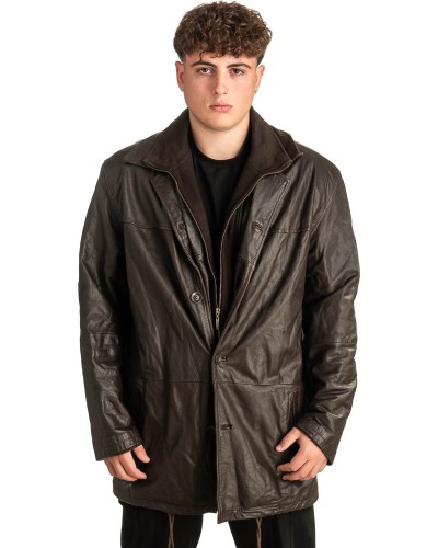 Γνήσιο Ανδρικό Δερμάτινο Μπουφάν - T450