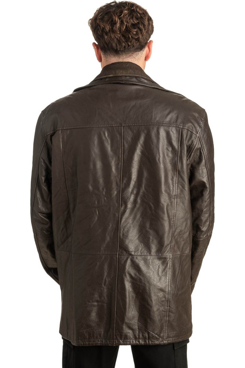 Γνήσιο Ανδρικό Δερμάτινο Μπουφάν - T450