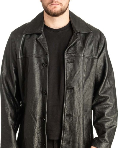 Γνήσιο Ανδρικό Δερμάτινο Μπουφάν - T451
