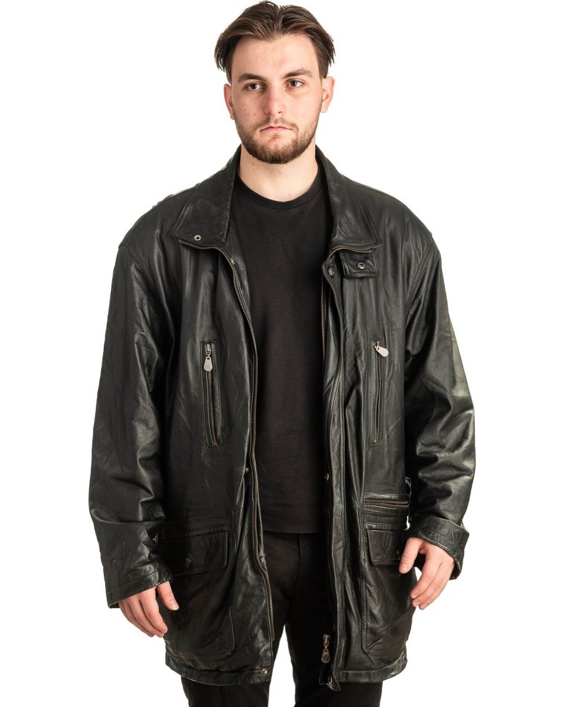 Γνήσιο Ανδρικό Δερμάτινο Μπουφάν - T452