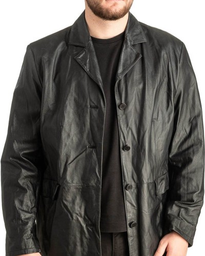 Γνήσιο Ανδρικό Δερμάτινο Σακάκι - T455