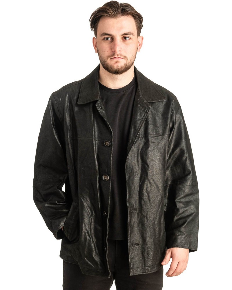 Γνήσιο Ανδρικό Δερμάτινο Μπουφάν - T456
