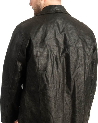 Γνήσιο Ανδρικό Δερμάτινο Μπουφάν - T456