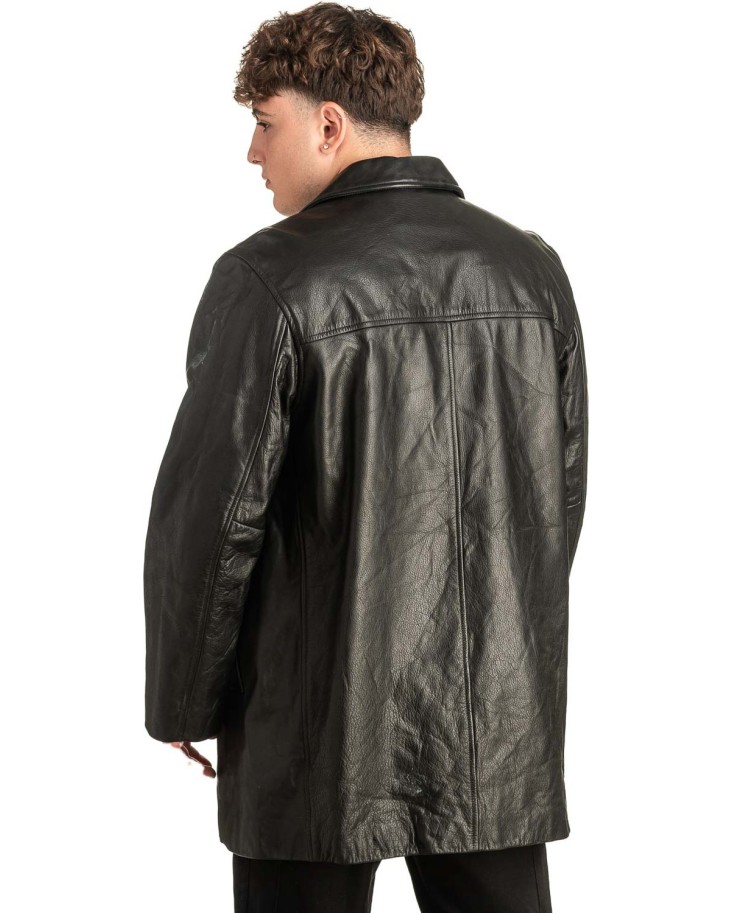 Γνήσιο Ανδρικό Δερμάτινο Μπουφάν - T457