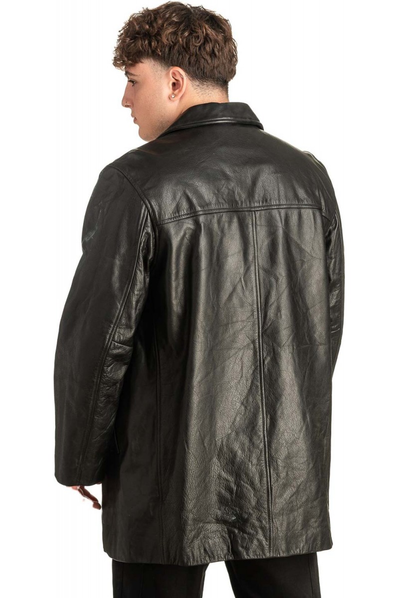 Γνήσιο Ανδρικό Δερμάτινο Μπουφάν - T457