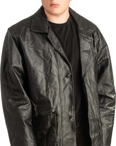 Γνήσιο Ανδρικό Δερμάτινο Μπουφάν - T458