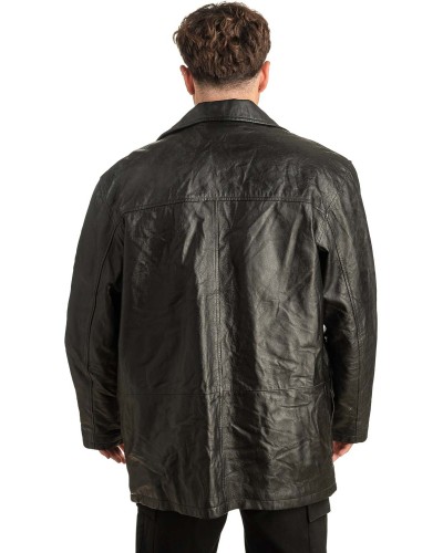 Γνήσιο Ανδρικό Δερμάτινο Μπουφάν - T458