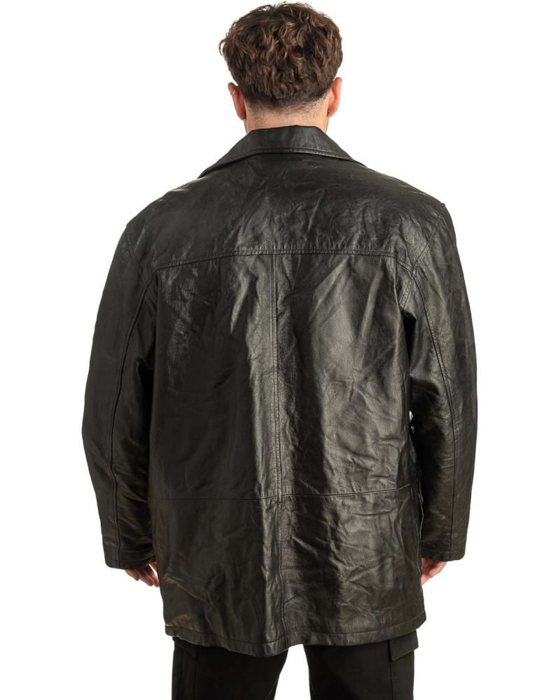 Γνήσιο Ανδρικό Δερμάτινο Μπουφάν - T458