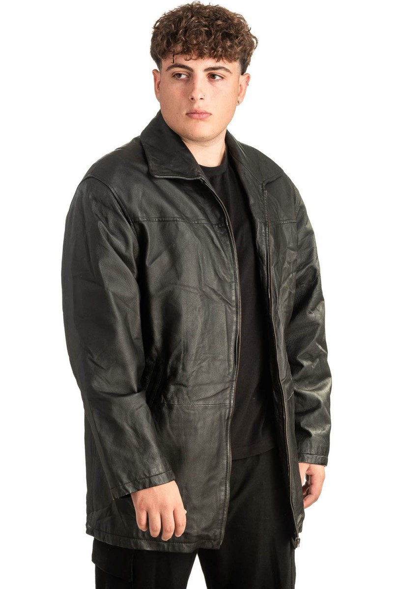 Γνήσιο Ανδρικό Δερμάτινο Μπουφάν - T459