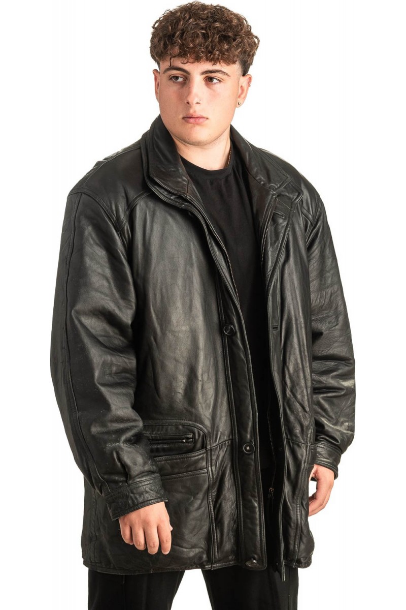 Γνήσιο Ανδρικό Δερμάτινο Μπουφάν - T463