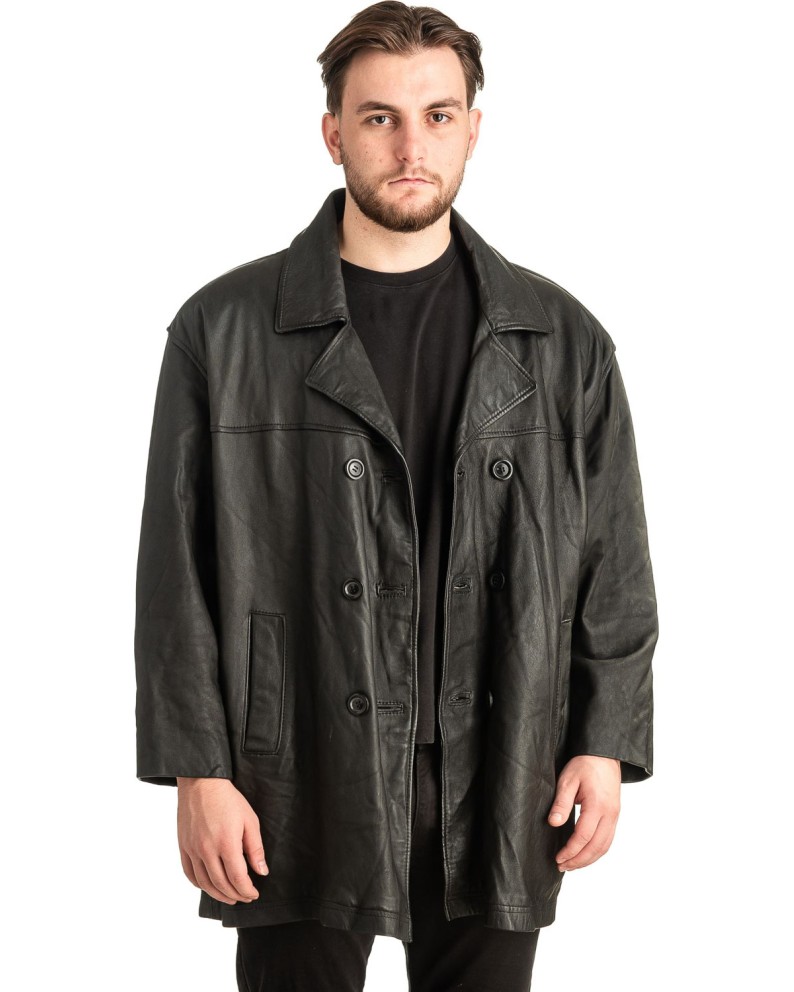 Γνήσιο Ανδρικό Δερμάτινο Μπουφάν - T466